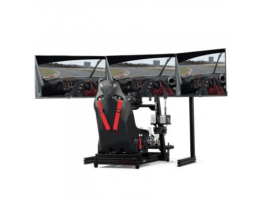 Stovas Next Level Racing ELITE Free Standing Triple Monitor Stand, visiškai reguliuojamas ir pritaikomas, 21-43", juodas
