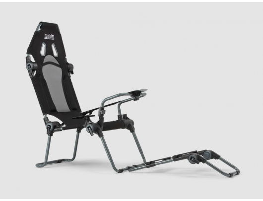 Simuliatoriaus sėdynė Next Level Racing F-GT Lite, sulankstoma formulės ir GT kabina, pilka ir juoda.