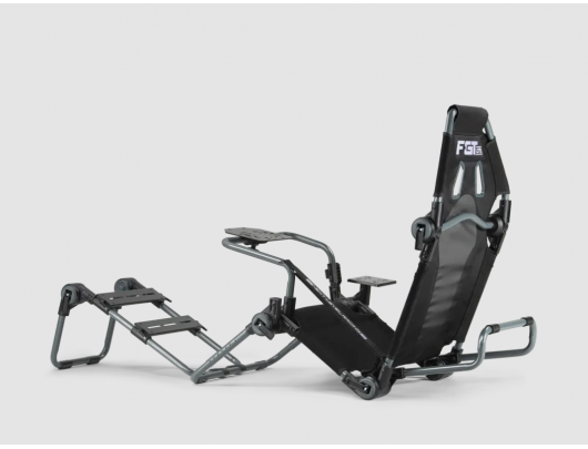 Simuliatoriaus sėdynė Next Level Racing F-GT Lite, sulankstoma formulės ir GT kabina, pilka ir juoda.