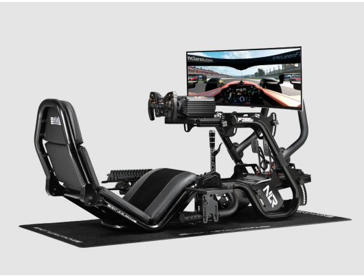 Lenktynių simuliatoriaus kabina Next Level Racing F-GT Pro Formula ir GT Black Edition, juoda