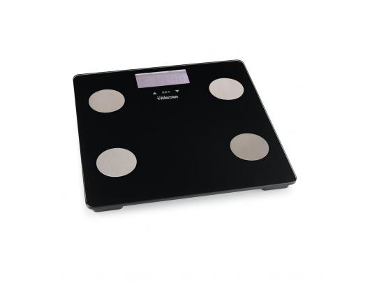 Svarstyklės Tristar WG-2442, maksimalus svoris (talpa) 150 kg, tikslumas 100 g, kūno masės indekso (KMI) matavimas, juodos