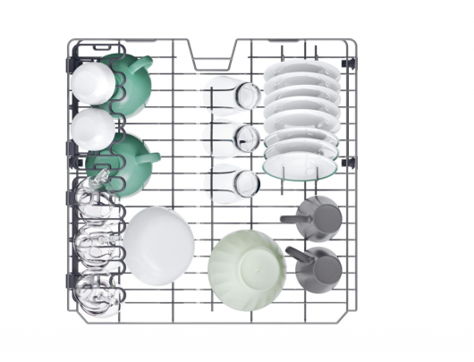 Indaplovė Candy RapidÓ CF 3C7F0W, plotis 60 cm, aukštis 85 cm, klasė C, Eco programa, talpa 13, Wi-Fi, Bluetooth, balta.