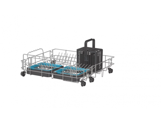 Indaplovė Candy RapidÓ CP 8F9FFA, plotis 55 cm, aukštis 59.5 cm, klasė F, Eco programa, talpa 8, Wi-Fi, Bluetooth, pilka