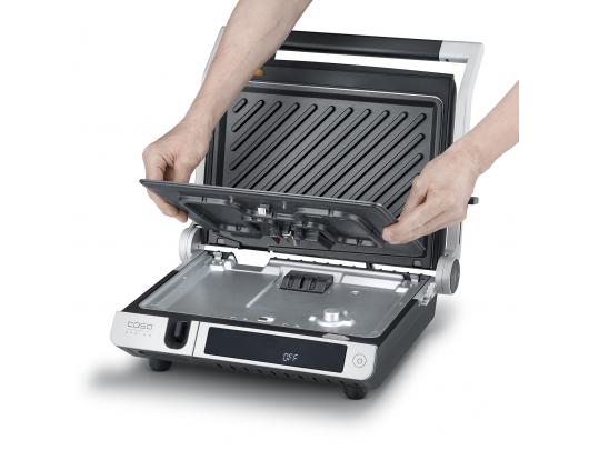 Elektrinis grilis Caso SteakMaster Pro, 2000 W, nerūdijančio plieno/juodas