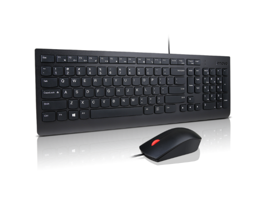 Klaviatūra ir pelė Lenovo Essential Wired Keyboard and Mouse Combo AI Nordic