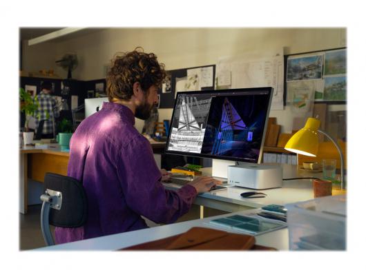 Apple Studio Display, 27", 5K 5120x2880, 600 cd/m², Thunderbolt 3, 96W, aukščio ir pasvirimo reguliavimas, garsiakalbiai su žemų dažnių garsiakalbiu