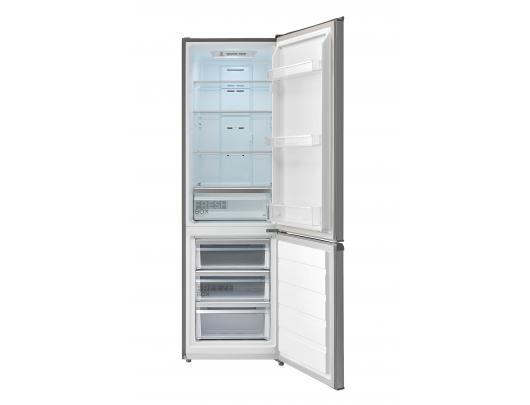 Šaldytuvas Midea MDRB380FGE02A, laisvai pastatomas, 180 cm, apačioje šaldiklis, 199 l, 71 l, automatinis atitirpinimas, klasė E, sidabrinis.