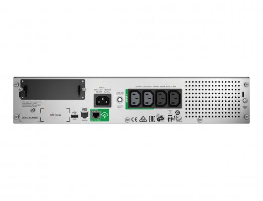 Nepertraukiamo maitinimo šaltinis Schneider Electric SMT750RMI2UC, Rackmount 2U, SmartConnect portu ir SmartSlot, AVR, LCD