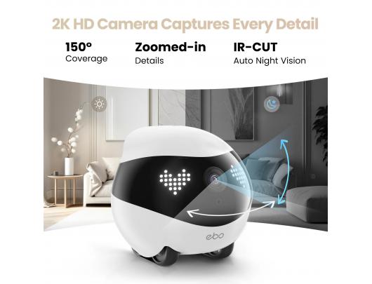 Robotas Enabot EBO AIR 2, kompaktiškas, maksimalus atminties palaikymas 256G