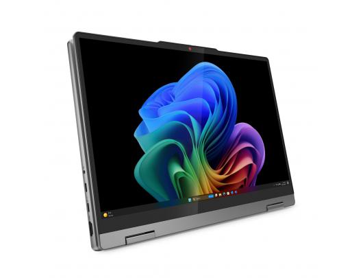 Nešiojamas kompiuteris Lenovo IdeaPad 5, 2-in-1, OLED, jutiklinis ekranas, WUXGA, Snapdragon X, 16GB, 512GB SSD, Windows 11 Home, Bluetooth 5.4, apšviesta klaviatūra, Luna pilkas.