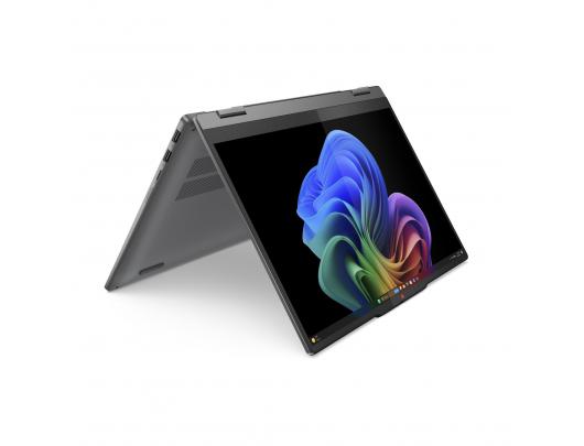 Nešiojamas kompiuteris Lenovo IdeaPad 5, 2-in-1, OLED, jutiklinis ekranas, WUXGA, Snapdragon X, 16GB, 512GB SSD, Windows 11 Home, Bluetooth 5.4, apšviesta klaviatūra, Luna pilkas.