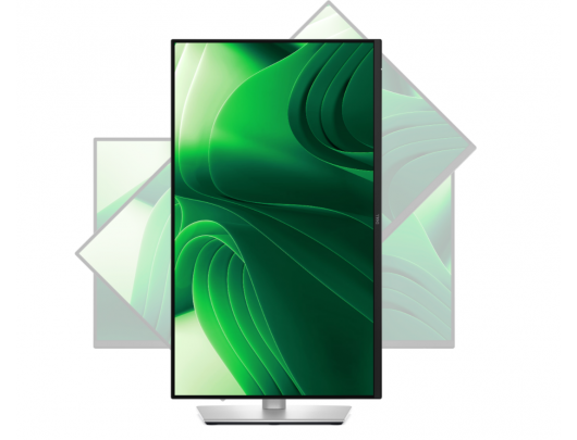 Monitorius Dell P2425DE, 24", IPS, QHD 2560x1440 100Hz, 350 cd/m², HDMI, DisplayPort, USB-C, 90W, aukščio reguliavimas, pasukimas, pasvirimas, Ethernet.