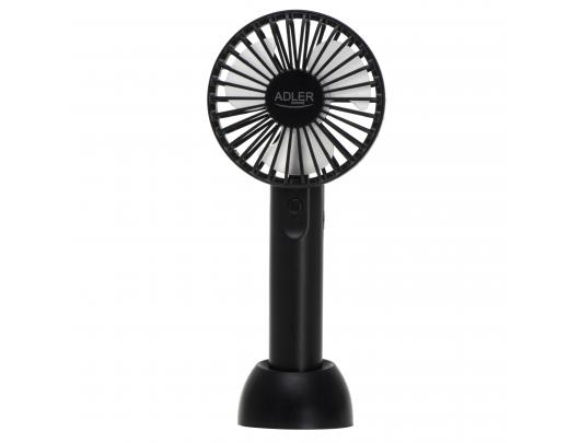 Ventiliatorius Adler AD 7338, mini USB, 3 greičiai, juodas