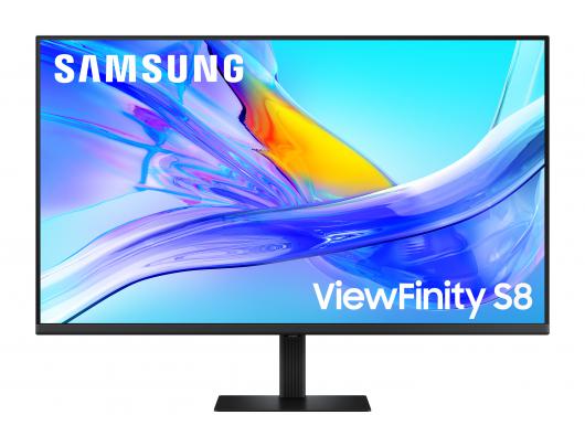 Monitorius Samsung ViewFinity S8, 37 in, VA, UHD 3840x2160, 60 Hz, HDMI, DisplayPort, USB-C, 90W, Height, pivot, swivel, tilt, Ethernet