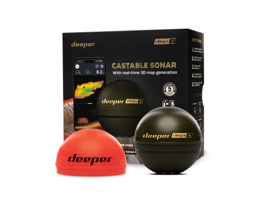 Sonaras Deeper Chirp+3, Wi-Fi, ruda žalia