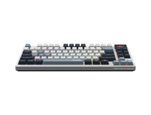 Klaviatūra MSI FORGE GK600 TKL, belaidė, mechaninė, linijinė