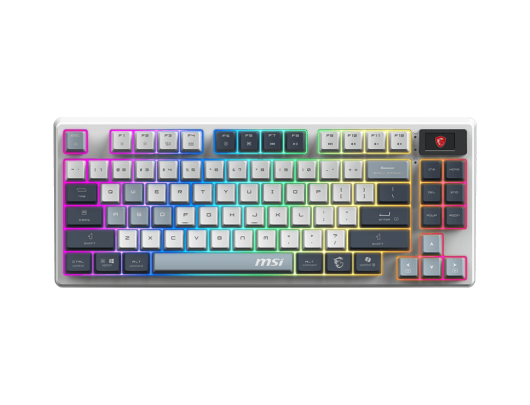 Klaviatūra MSI FORGE GK600 TKL, belaidė, mechaninė, linijinė