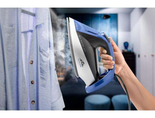 Lygintuvas ETA Chloe ETA227690000, 2600 W, nuolatinis garas 40 g/min, vandens talpa 350 ml, sidabrinis/mėlynas.