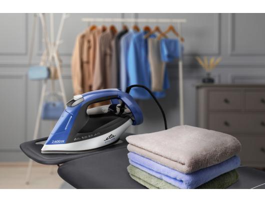 Lygintuvas ETA Chloe ETA227690000, 2600 W, nuolatinis garas 40 g/min, vandens talpa 350 ml, sidabrinis/mėlynas.