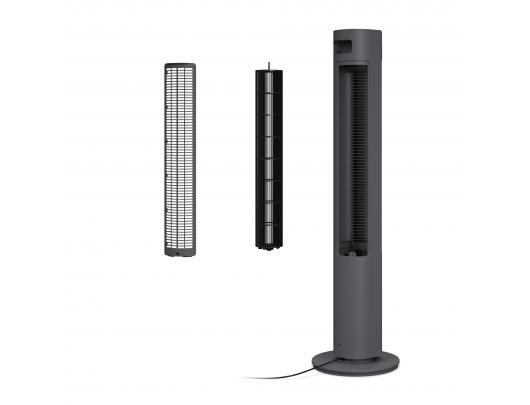 Ventiliatorius Duux Elevate, bokštinis ventiliatorius, pilkas, skersmuo 29 cm, greičių skaičius 12, sukinėjimas, 4-40 W