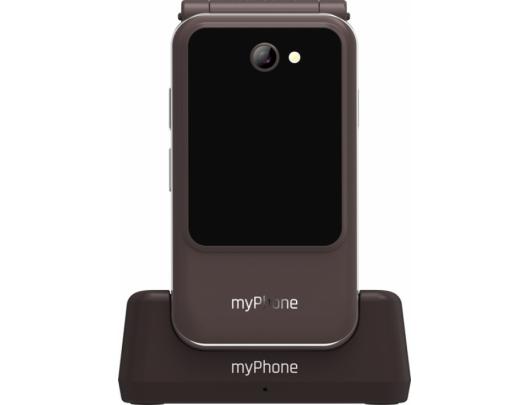 Telefonas myPhone Harmony LTE, 2.8+1.44" IPS, 48 MB, 128 MB, Single SIM, MicroSD, 3G, Bluetooth 5.1, pagrindinė kamera 2 MP, 1300 mAh, rudas.