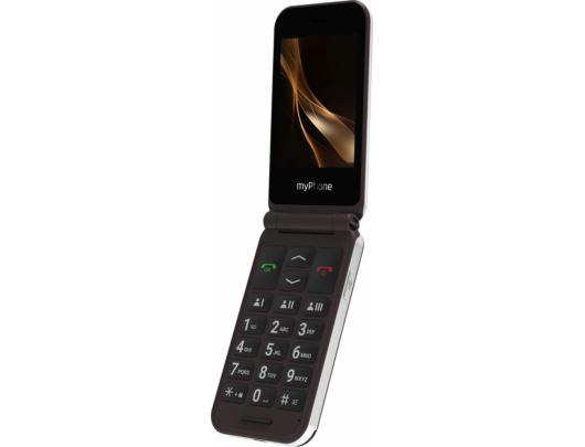 Telefonas myPhone Harmony LTE, 2.8+1.44" IPS, 48 MB, 128 MB, Single SIM, MicroSD, 3G, Bluetooth 5.1, pagrindinė kamera 2 MP, 1300 mAh, rudas.
