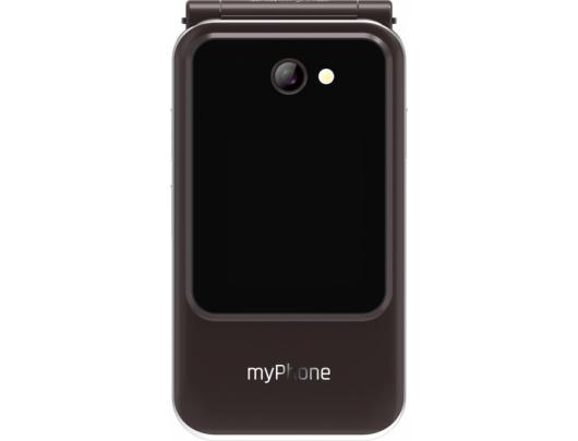 Telefonas myPhone Harmony LTE, 2.8+1.44" IPS, 48 MB, 128 MB, Single SIM, MicroSD, 3G, Bluetooth 5.1, pagrindinė kamera 2 MP, 1300 mAh, rudas.
