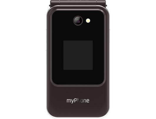 Telefonas myPhone Harmony LTE, 2.8+1.44" IPS, 48 MB, 128 MB, Single SIM, MicroSD, 3G, Bluetooth 5.1, pagrindinė kamera 2 MP, 1300 mAh, rudas.