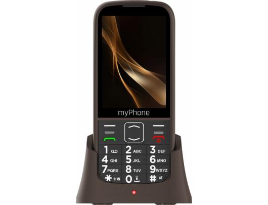Telefonas myPhone Halo 4 Plus LTE, 3.5" IPS, 48 MB, 128 MB, Dual SIM, MicroSD, 3G, Bluetooth, pagrindinė kamera 2 MP, 2500 mAh, rudas.