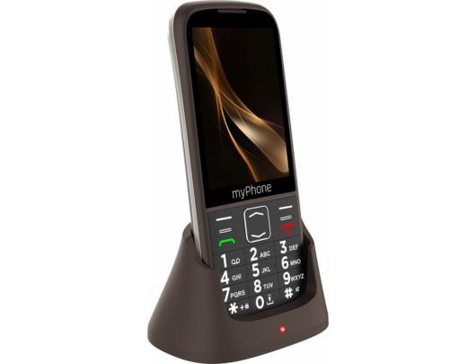 Telefonas myPhone Halo 4 Plus LTE, 3.5" IPS, 48 MB, 128 MB, Dual SIM, MicroSD, 3G, Bluetooth, pagrindinė kamera 2 MP, 2500 mAh, rudas.