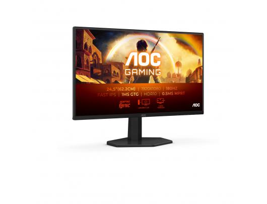 Monitorius AOC 25G42E, Fast IPS, Full HD (1080p) 1920x1080 180 Hz, 300 cd/m², HDMI, DisplayPort, Tilt