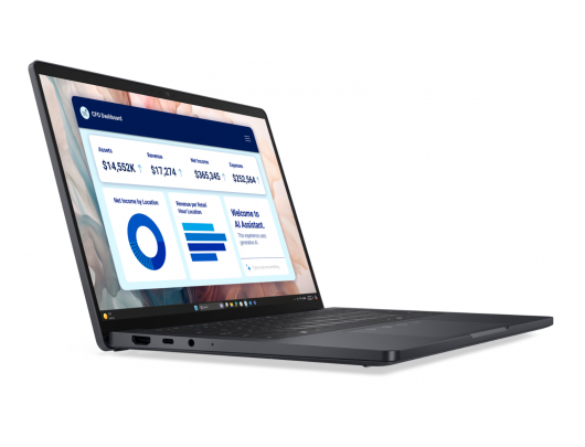 Nešiojamas kompiuteris Dell Pro Premium 13 PA13250, jutiklinis ekranas, QHD+, Intel Core Ultra 7, 32GB, 1000GB SSD, Intel Arc Graphics, Windows 11 Pro, Bluetooth 5.4.