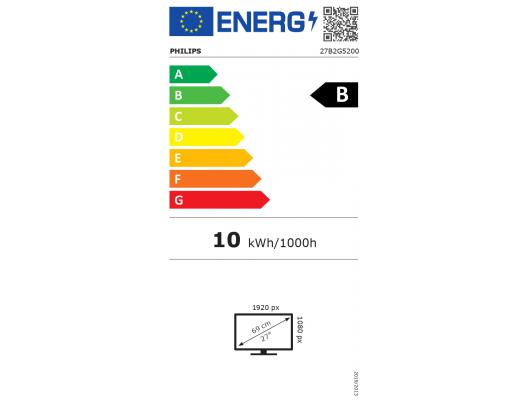 Monitorius Philips 27B2G5200, 27 in, IPS, Full HD (1080p) 1920x1080, HDMI, VGA, DisplayPort, aukščio reguliavimas, pasukimas, pasvirimas, garsiakalbiai
