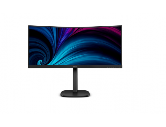 Monitorius Philips 34B2U3600C, 34 in, VA, WQHD 3440x1440, DisplayPort 120 Hz, HDMI 100 Hz, USB-C 120 Hz, aukščio reguliavimas, garsiakalbiai, Ethernet.