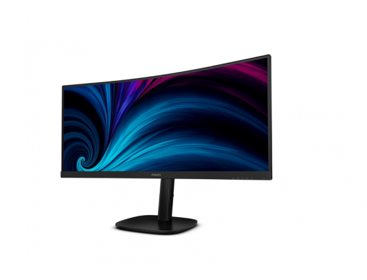 Monitorius Philips 34B2U3600C, 34 in, VA, WQHD 3440x1440, DisplayPort 120 Hz, HDMI 100 Hz, USB-C 120 Hz, aukščio reguliavimas, garsiakalbiai, Ethernet.