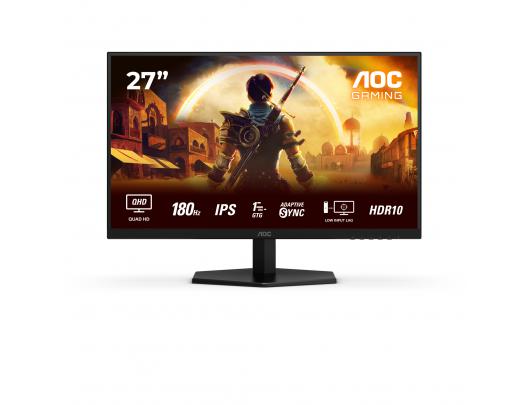Monitorius AOC Q27G42XE, Fast IPS, QHD 2560x1440, 27 in, 300 cd/m², 2xHDMI, DisplayPort, Tilt, Speaker(s)