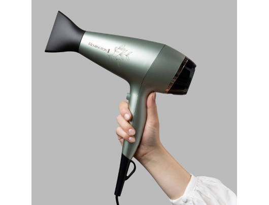 Plaukų džiovintuvas Remington AC5860 Botanicals, 2300 W, joninė funkcija, difuzoriaus antgalis, sidabrinis