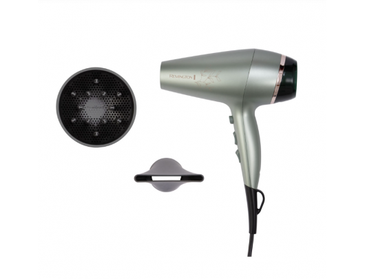 Plaukų džiovintuvas Remington AC5860 Botanicals, 2300 W, joninė funkcija, difuzoriaus antgalis, sidabrinis