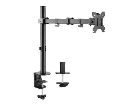 Monitoriaus laikiklis Neomounts FPMA-D550BLACK, reguliuojamas aukštis, pasukimas, pakreipimas, sukimasis, juodas.