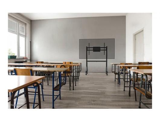 Stovas Neomounts FL50-525BL1, reguliuojamas aukštis, 55-86", maksimali apkrova 76 kg, juodas