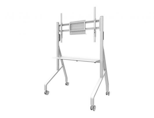 Stovas Neomounts FL50-525WH1, reguliuojamas aukštis, 55-86", maksimali apkrova 76 kg, baltas