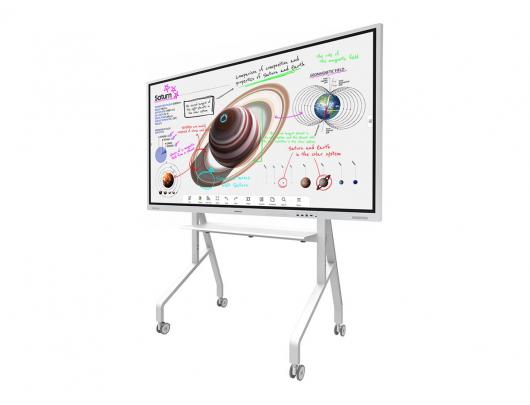 Stovas Neomounts FL50-525WH1, reguliuojamas aukštis, 55-86", maksimali apkrova 76 kg, baltas