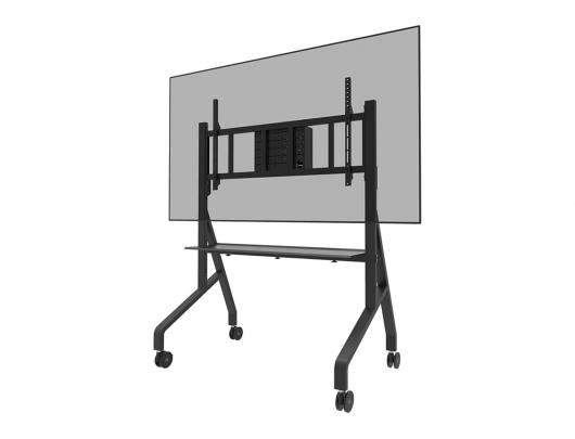 Stovas Neomounts FL50-575BL1, reguliuojamas aukštis, 65-110", maksimali apkrova 125 kg, juodas