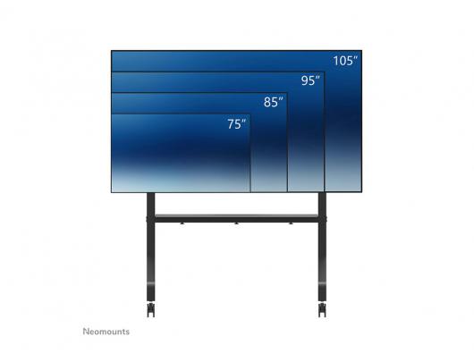 Stovas Neomounts FL50-575BL1, reguliuojamas aukštis, 65-110", maksimali apkrova 125 kg, juodas