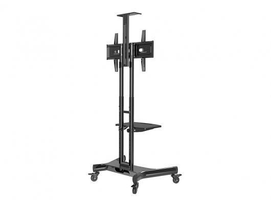 Grindų stovas Neomounts NM-M1700BLACK, reguliuojamas aukštis, 32-75", maksimali apkrova 50 kg, juodas