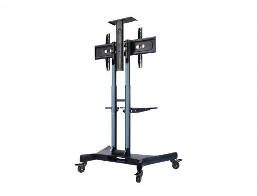 Grindų stovas Neomounts NM-M1700BLACK, reguliuojamas aukštis, 32-75", maksimali apkrova 50 kg, juodas