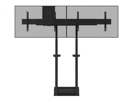 Grindų stovas Neomounts ADM-875BL2, reguliuojamas aukštis, 42-65", maksimali apkrova 40 kg, juodas