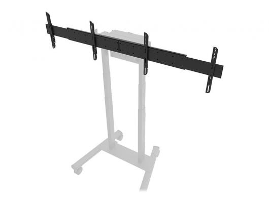 Grindų stovas Neomounts ADM-875BL2, reguliuojamas aukštis, 42-65", maksimali apkrova 40 kg, juodas