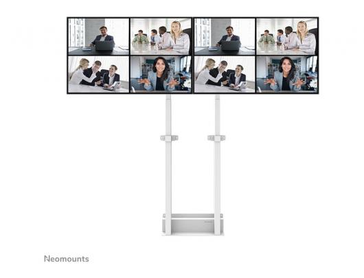 Stovas Neomounts ADM-875WH2, reguliuojamas aukštis, 42-65", maksimali apkrova 40 kg, baltas