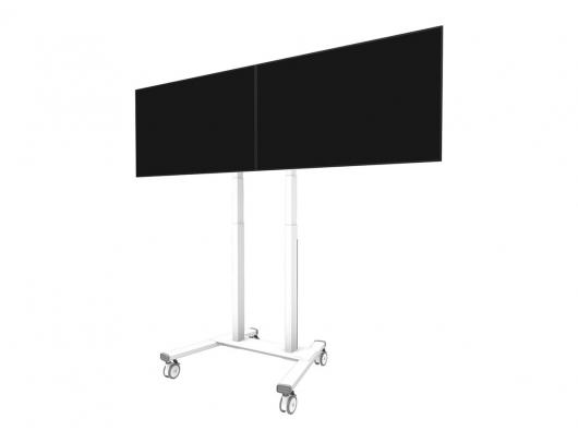 Stovas Neomounts ADM-875WH2, reguliuojamas aukštis, 42-65", maksimali apkrova 40 kg, baltas